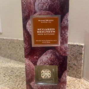 HomeWorx Slatkin + Co. Sugared Beignets Scented Reed Diffuser NEW